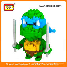 New design LOZ ninja turtle miniature figures,mini ninja turtle toy for children